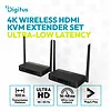 Digitus Przedłużacz / Extender HDMI bezprzewodowy z KVM do 100m | UHD 4K@60Hz | Audio | Niskie op&oacute;źnienie 16ms (Zestaw)