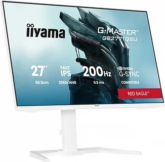 IIYAMA Monitor  27 cali GB2771QSU-W1 QHD,Fast IPS,200Hz,HAS (150) PIVOT,     2xUSB 3.2, 2xUSB C, 0,5ms, 2xHDMI, DP, 350cd,Adaptive G-SYNC - 2560 x 1440    @4
