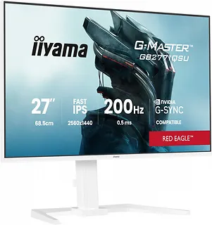 IIYAMA Monitor  27 cali GB2771QSU-W1 QHD,Fast IPS,200Hz,HAS (150) PIVOT,     2xUSB 3.2, 2xUSB C, 0,5ms, 2xHDMI, DP, 350cd,Adaptive G-SYNC - 2560 x 1440    @4