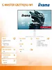 IIYAMA Monitor  27 cali GB2771QSU-W1 QHD,Fast IPS,200Hz,HAS (150) PIVOT,     2xUSB 3.2, 2xUSB C, 0,5ms, 2xHDMI, DP, 350cd,Adaptive G-SYNC - 2560 x 1440    @4