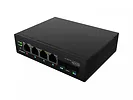 Lanberg Przełącznik ILGE-4P-2S-90 Light Industrial POE 1XBT 3XAT 2XSFP DIN   Gigabit Ethernet