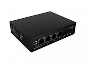Lanberg Przełącznik ILGE-4P-2S-90 Light Industrial POE 1XBT 3XAT 2XSFP DIN   Gigabit Ethernet