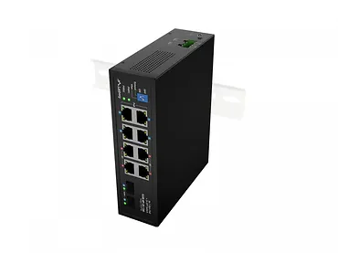 Lanberg Przełącznik ILGE-8P-2S-120 Light Industrial POE 4XBT 4XAT 2XSFP DIN Gigabait Ethernet