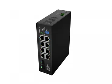 Lanberg Przełącznik ILGE-8P-2S-120 Light Industrial POE 4XBT 4XAT 2XSFP DIN Gigabait Ethernet