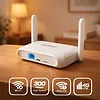 Qoltec Router Home&Travel 4G LTE WiFi 6 | AX300 | 2.4GHz | Dual Antena |USB-C | Micro SIM