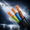 Qoltec Kabel zasilający | wtyczka kątowa SCHUKO CEE 7/7 (E/F) |  IEC C133x0.5mm2 | czysta miedź Cu | 1.8m