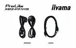 IIYAMA Monitor 23.8 cala XB2491HS-B1  IPS,HDMI,DP,1ms,350cd, 1500:1,120Hz,2x2W,HAS150 (PIVOT)