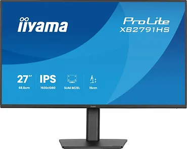 IIYAMA Monitor 27 cali XB2791HS-B1 FHD,IPS.HDMI.DP.2x2W,350cd,1500:1,        120Hz,HAS 150 (PIVOT)