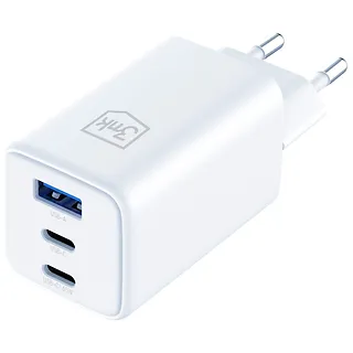 3MK Ładowarka sieciowa Hyper GaN 65W 1xUSB-A 2xUSB-C PD QC4+ biała