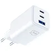 3MK Ładowarka sieciowa Hyper GaN 65W 1xUSB-A 2xUSB-C PD QC4+ biała
