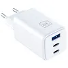 3MK Ładowarka sieciowa Hyper GaN 65W 1xUSB-A 2xUSB-C PD QC4+ biała