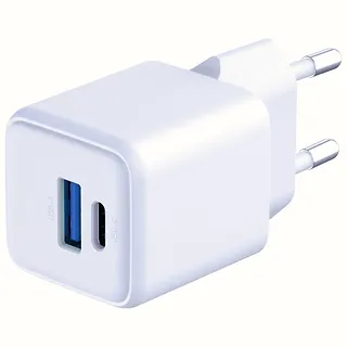 3MK Ładowarka sieciowa Hyper GaN 20W 1xUSB-A 1xUSB-C PD QC4+ biała