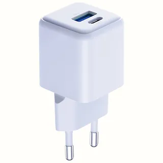 3MK Ładowarka sieciowa Hyper GaN 20W 1xUSB-A 1xUSB-C PD QC4+ biała