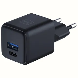 3MK Ładowarka sieciowa Hyper GaN 20W 1xUSB-A 1xUSB-C PD QC4+ czarna