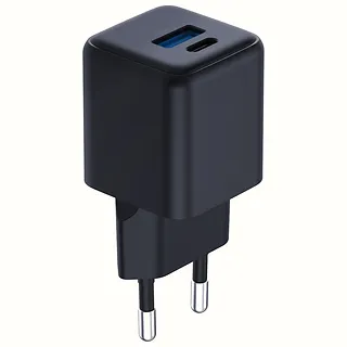 3MK Ładowarka sieciowa Hyper GaN 20W 1xUSB-A 1xUSB-C PD QC4+ czarna