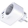3MK Adapter sieciowy Hyper Charger 30W 1xUSB-A 2xUSB-C 1x Schuko PD  QC 3.0 białt