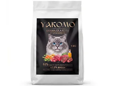 YAKOMO Premium Cat Wołowina 5 kg