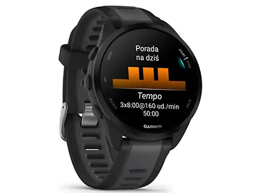 Zegarek sportowy Garmin Forerunner 165 Czarny