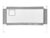 Barierka ochronna na łóżko EcoToys szara 200x61x25 cm