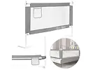 Barierka ochronna na łóżko EcoToys szara 200x61x25 cm