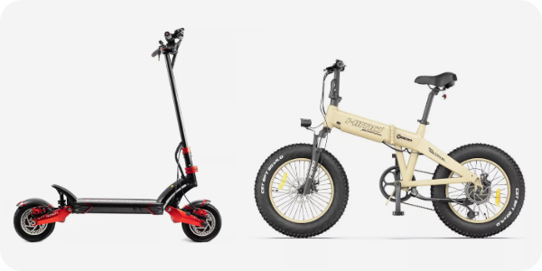 Komfort jazdy na rowerze elektrycznym i hulajnodze