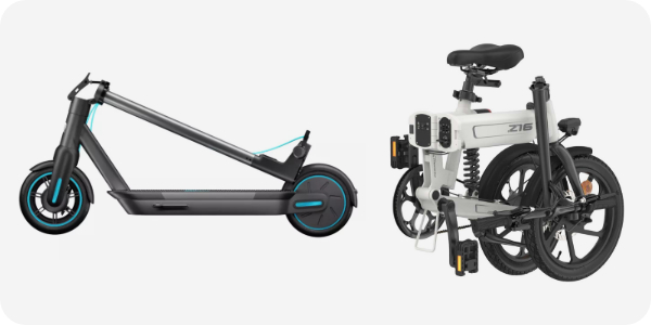 Składane hulajnogi i rowery elektryczne