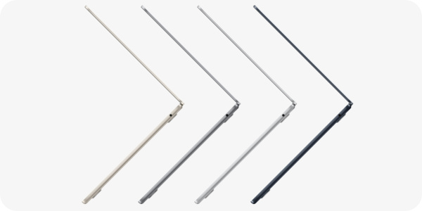 Cztery nowe kolory MacBook Air M2