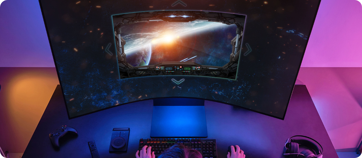 Samsung Ark Dial Samsung Odyssey Ark oraz Ark Dial pilot zmiana rozmiaru ekranu