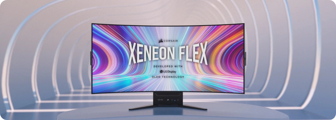 Wyginany monitor Corsair Xeneon Flex Corsair Xeneon Flex 45WGHD240 OLED 45" 240 Hz wyginany bendable