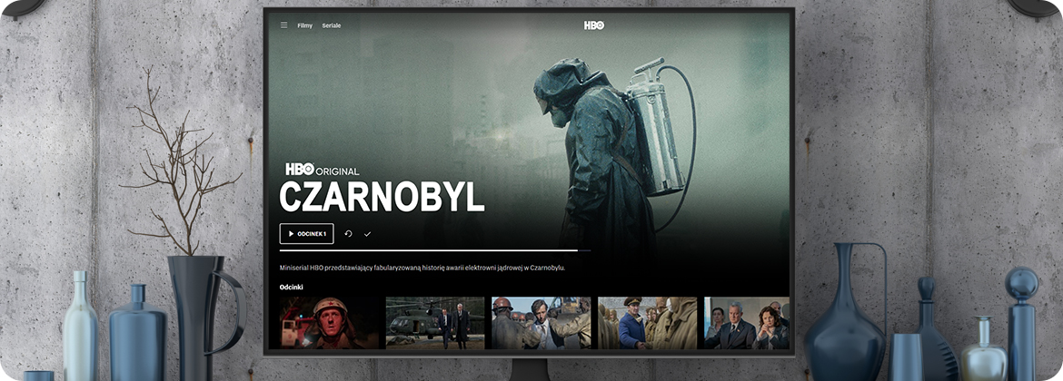 Serial Czarnobyl  - HBO Max platforma streamingowa aplikacja na smart TV