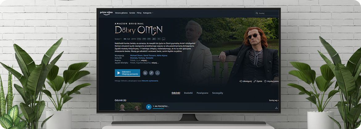 Serial Dobry omen w platformie Amazon Prime Video