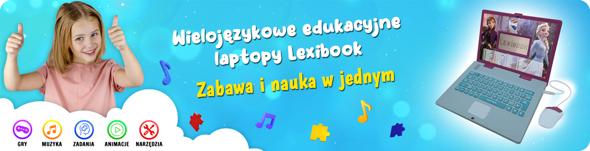Wielojęzykowe laptopy edukacyjne Lexibook